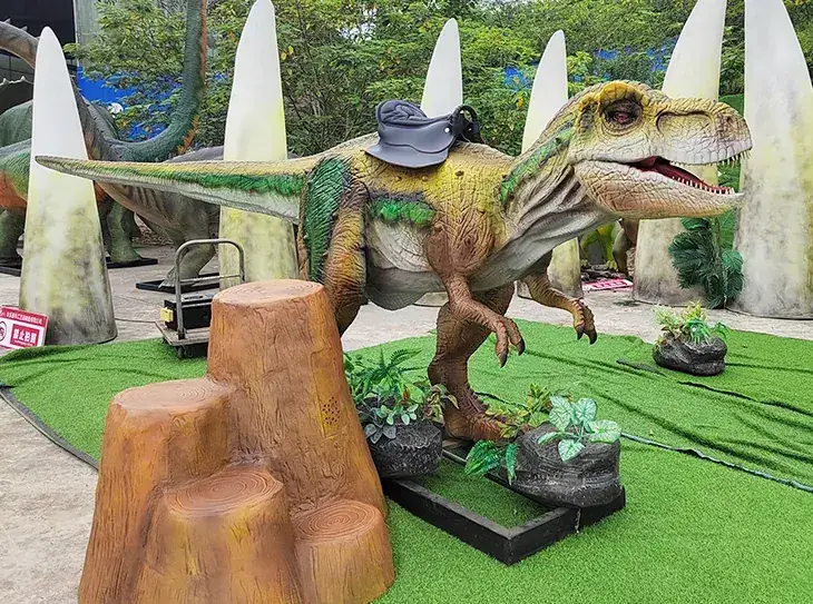 Dinosaurio montable (paseo), una de las figuras que suministramos para exposiciones — dinosaurios en Las Palmas de Gran Canaria