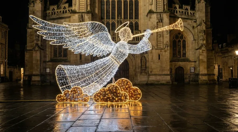 Ángel luminoso LED