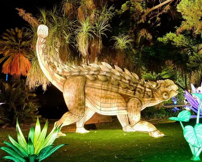 Anquilosaurio luminoso LED