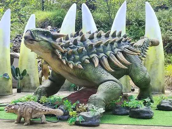 Anquilosaurio animatrónico