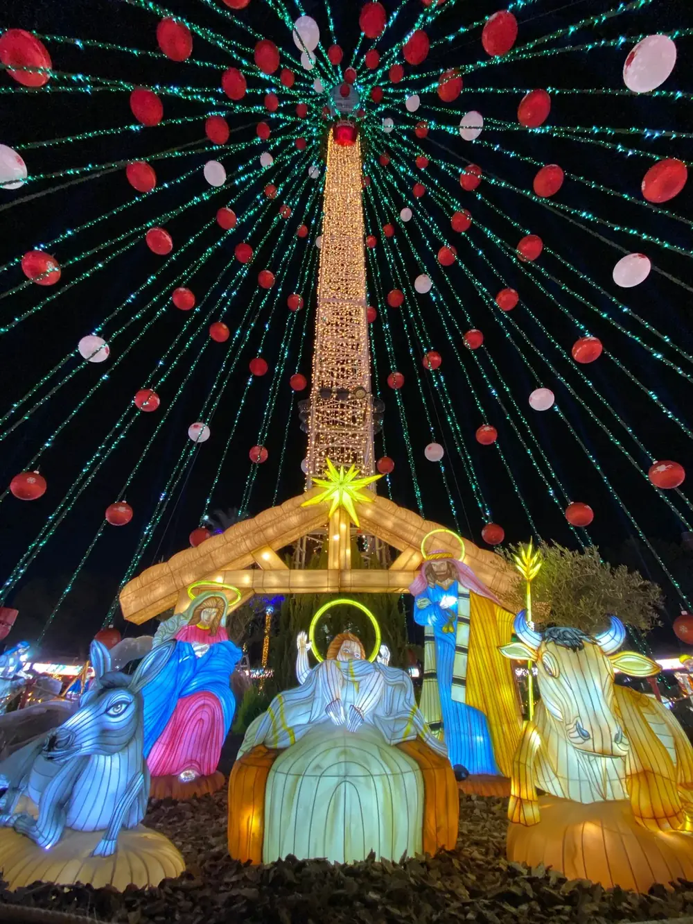 Árbol de luz gigante LED