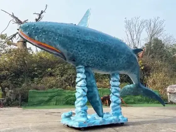 Ballena azul animatrónica
