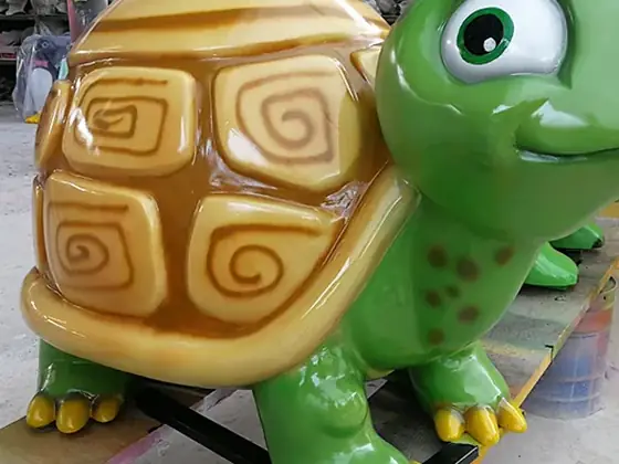 Banco con forma de tortuga