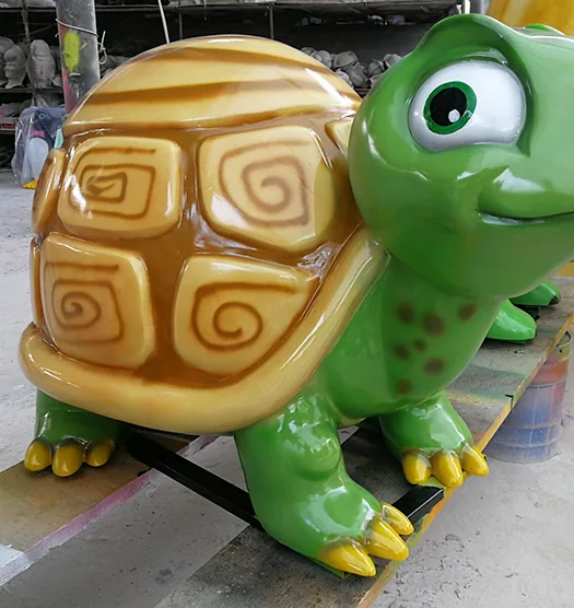 Banco con forma de tortuga