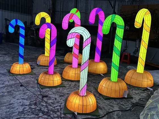 Bastones de caramelo luminosos LED