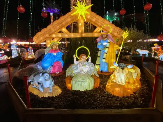 Belén luminoso LED de gran formato