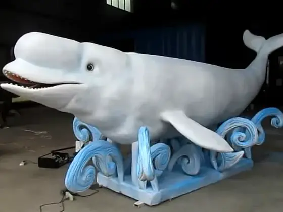 Beluga animatrónica