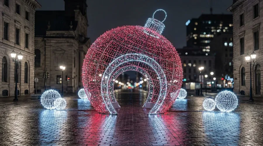 Bolas de Navidad gigantes LED