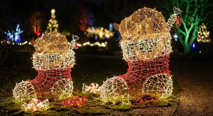 Botas de Navidad luminosas LED
