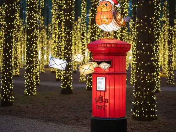 Buzón de Navidad luminoso LED