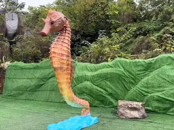 Caballito de mar gigante animatrónico