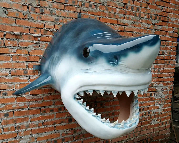 Cabeza de tiburón mural
