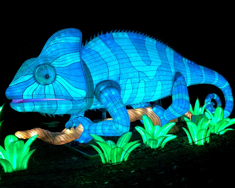 Camaleón luminoso LED