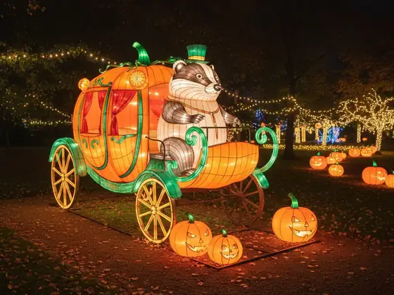 Carroza calabaza luminosa LED