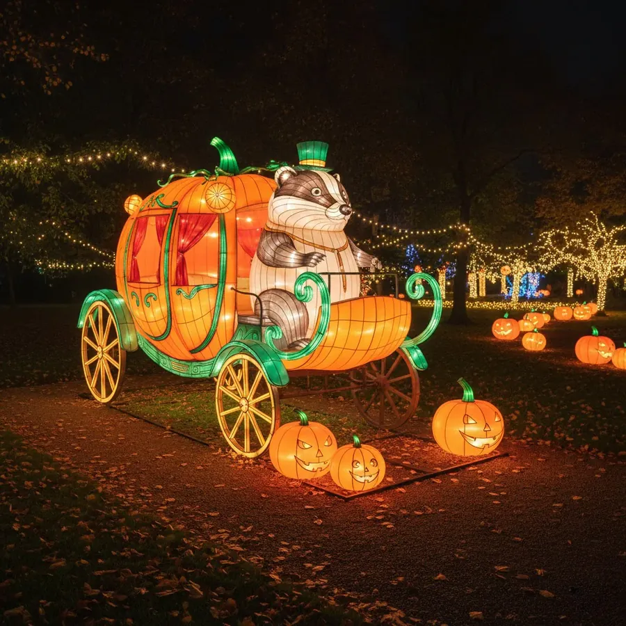 Carroza calabaza luminosa LED