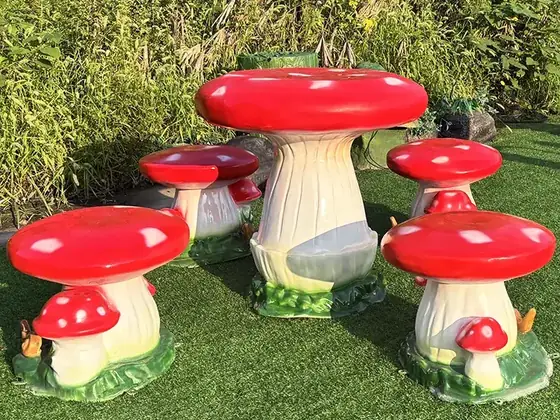 Conjunto de mesa y sillas seta
