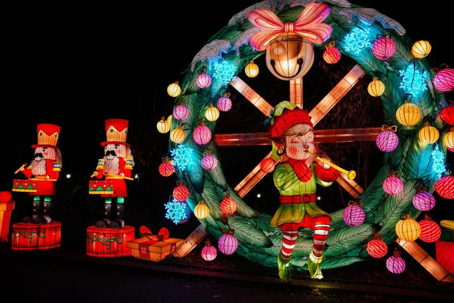 Corona de Navidad luminosa LED