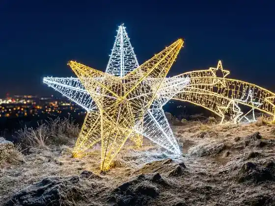 Estrellas fugaces luminosas LED
