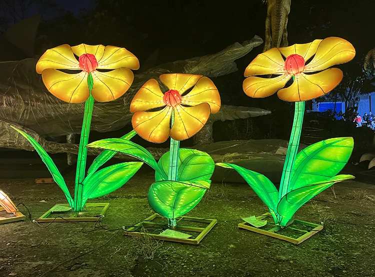 Flores gigantes luminosas LED