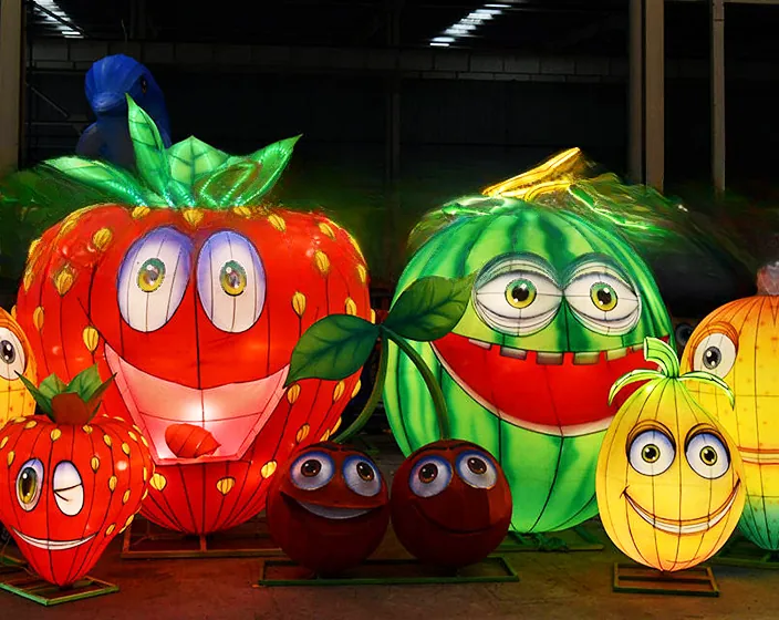 Frutas sonrientes luminosas LED