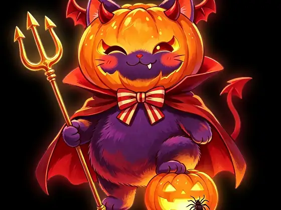 Gato calabaza luminoso LED