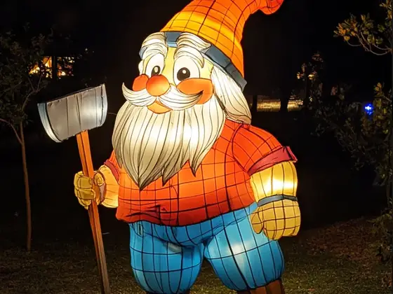 Gnomo luminoso LED (leñador)
