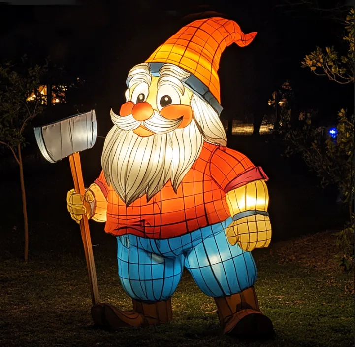 Gnomo luminoso LED (leñador)