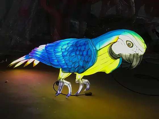 Guacamayo luminoso LED