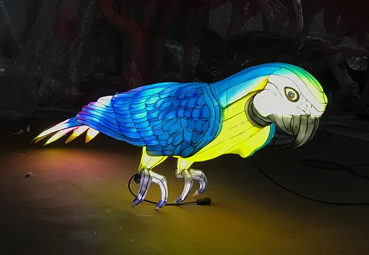 Guacamayo luminoso LED