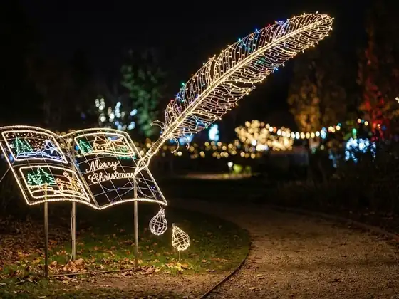 Libro de Navidad luminoso LED