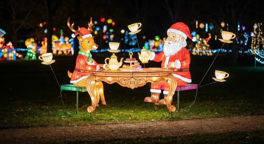 Merienda de Navidad luminosa LED