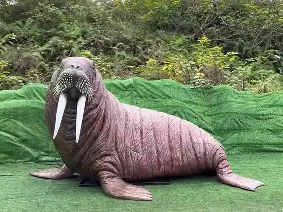 Morsa animatrónica