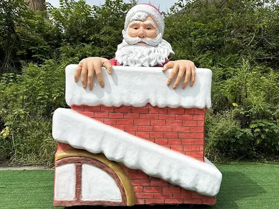 Papá Noel en la chimenea