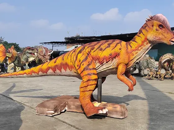 Paquicefalosaurio animatrónico