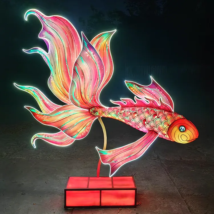 Pez dorado luminoso LED