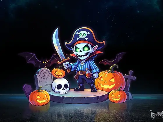 Pirata esqueleto luminoso LED