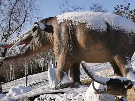 Platibelodon animatrónico
