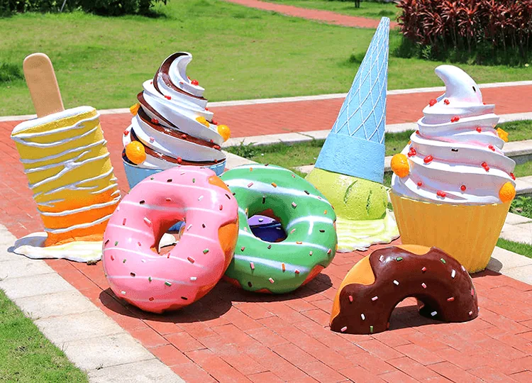 Postres gigantes (helados y donuts)