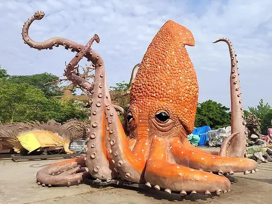 Pulpo gigante animatrónico