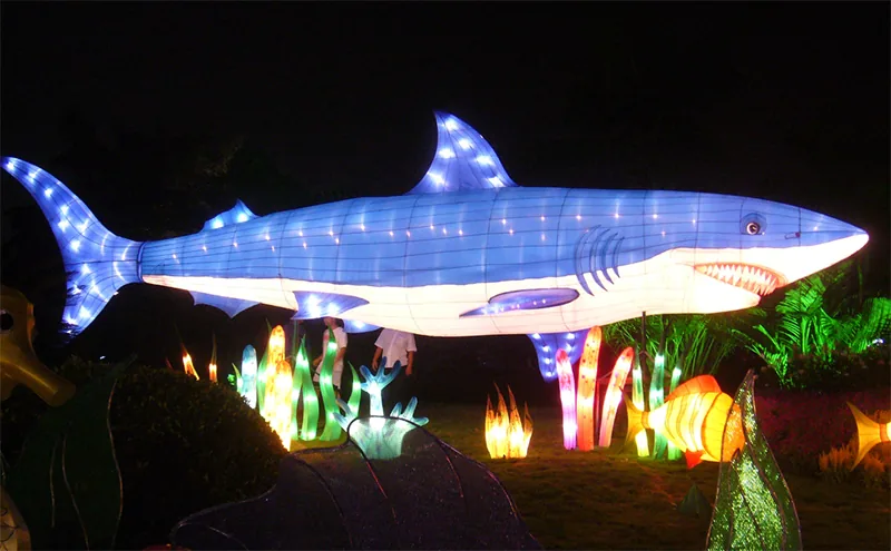 Tiburón luminoso LED