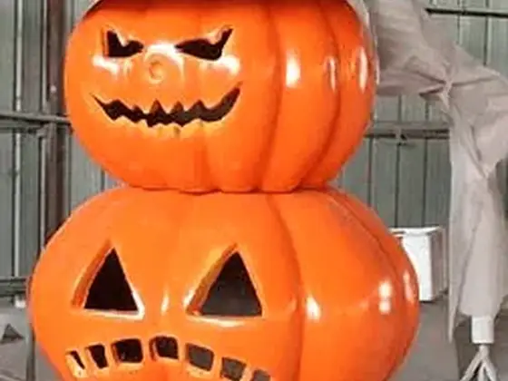 Tótem de calabazas de Halloween