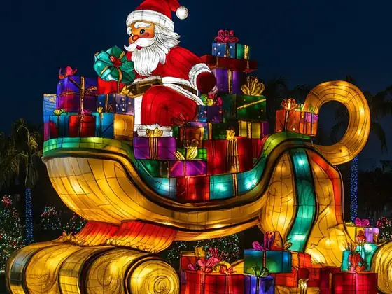 Trineo de regalos luminoso LED