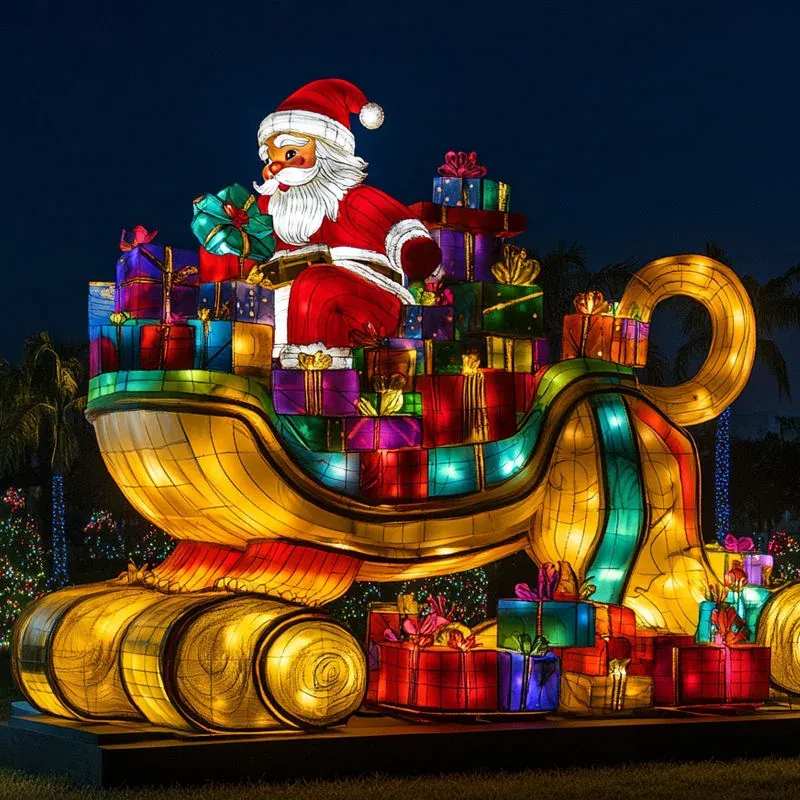 Trineo de regalos luminoso LED