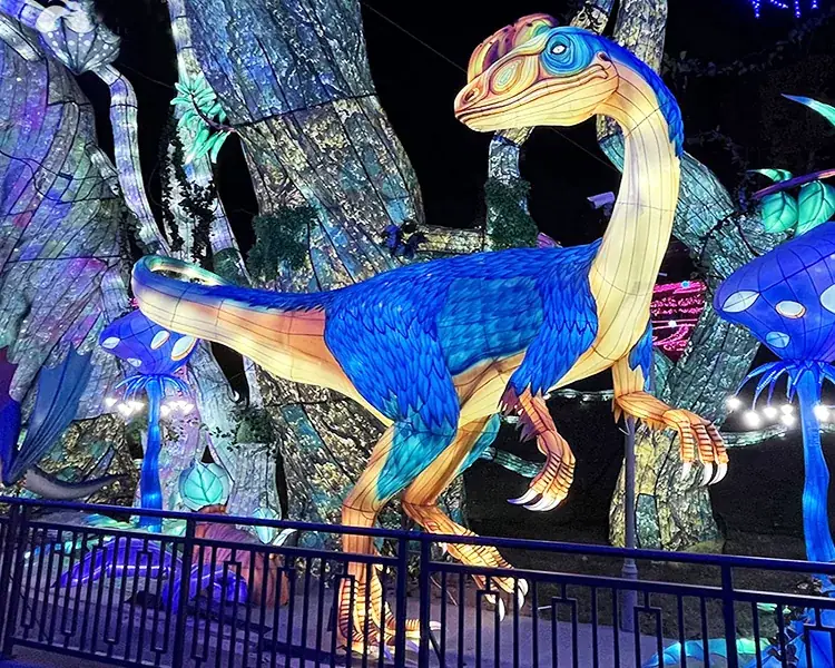 Velociraptor luminoso LED