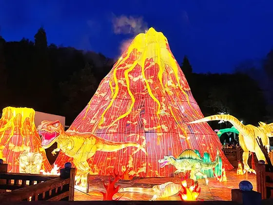 Volcán luminoso LED
