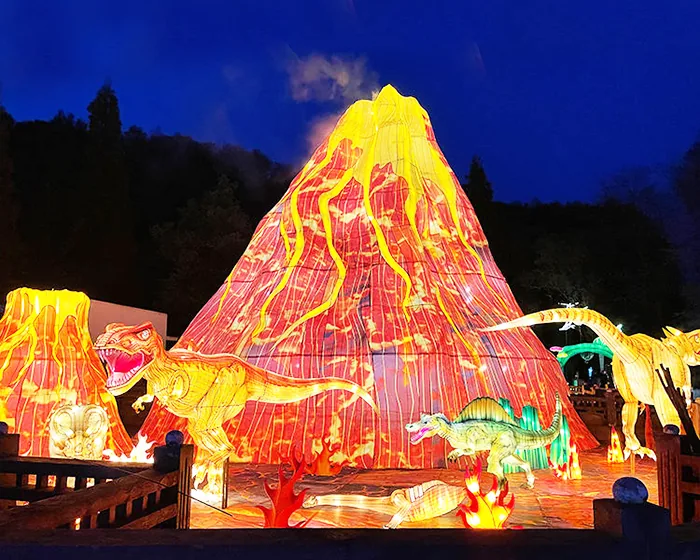 Volcán luminoso LED